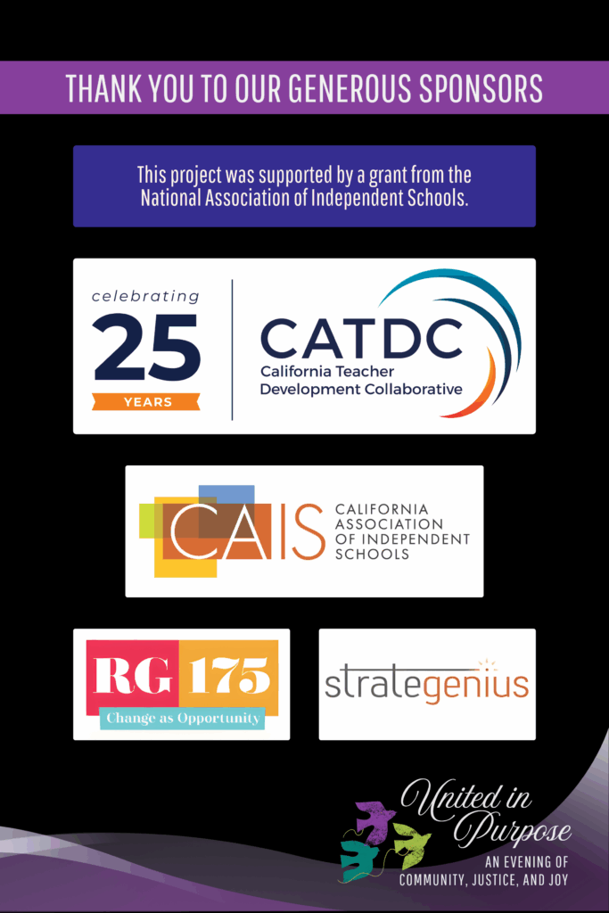 Logos of United in Purpose sponsor organizations.